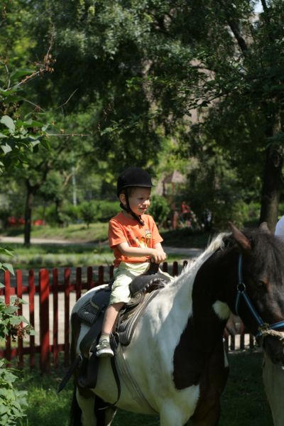 Kázmér lovagol